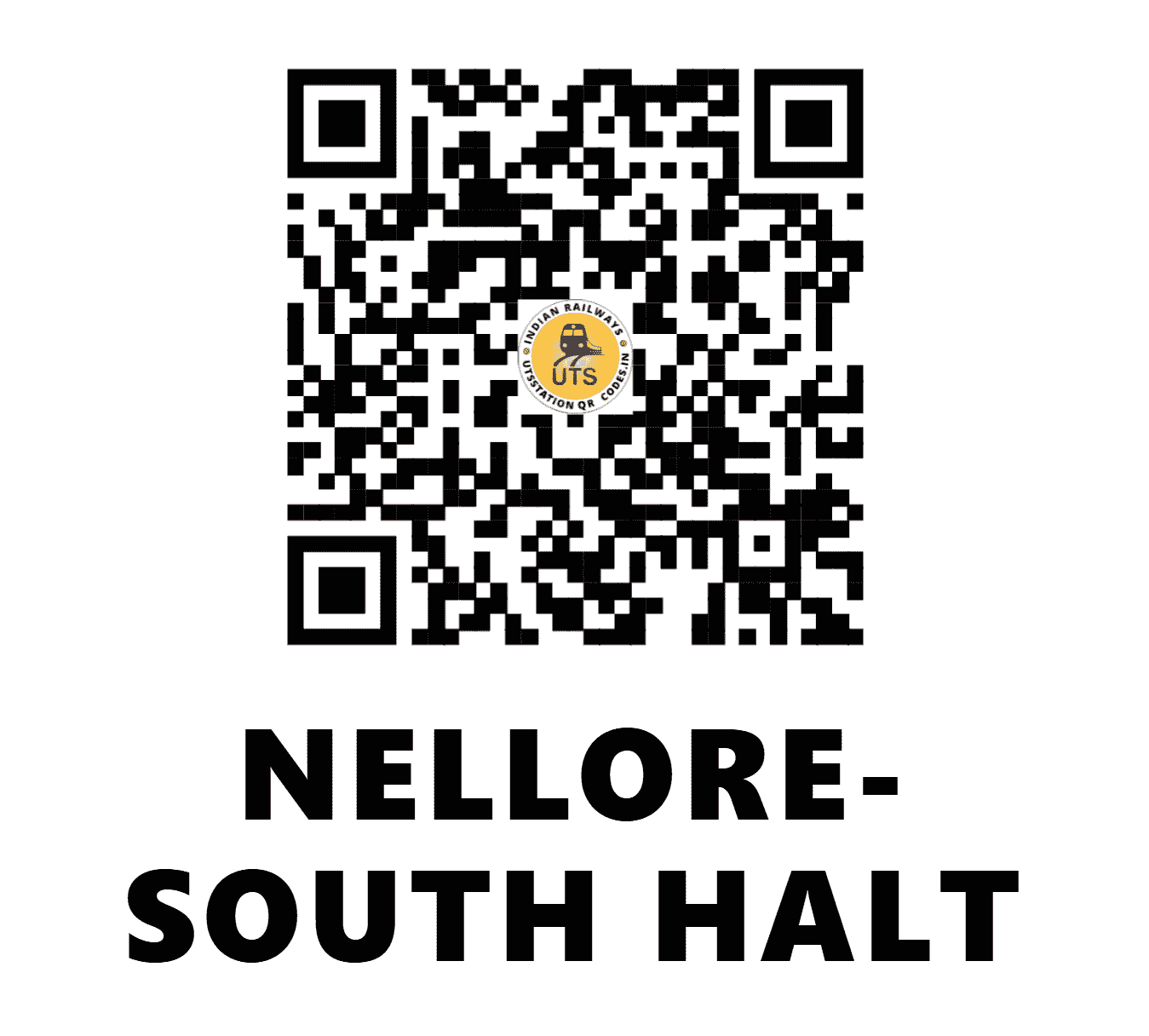 UTS QR Code for NELLORE-SOUTH HALT - NLS - SC (ANDHRA PRADESH)